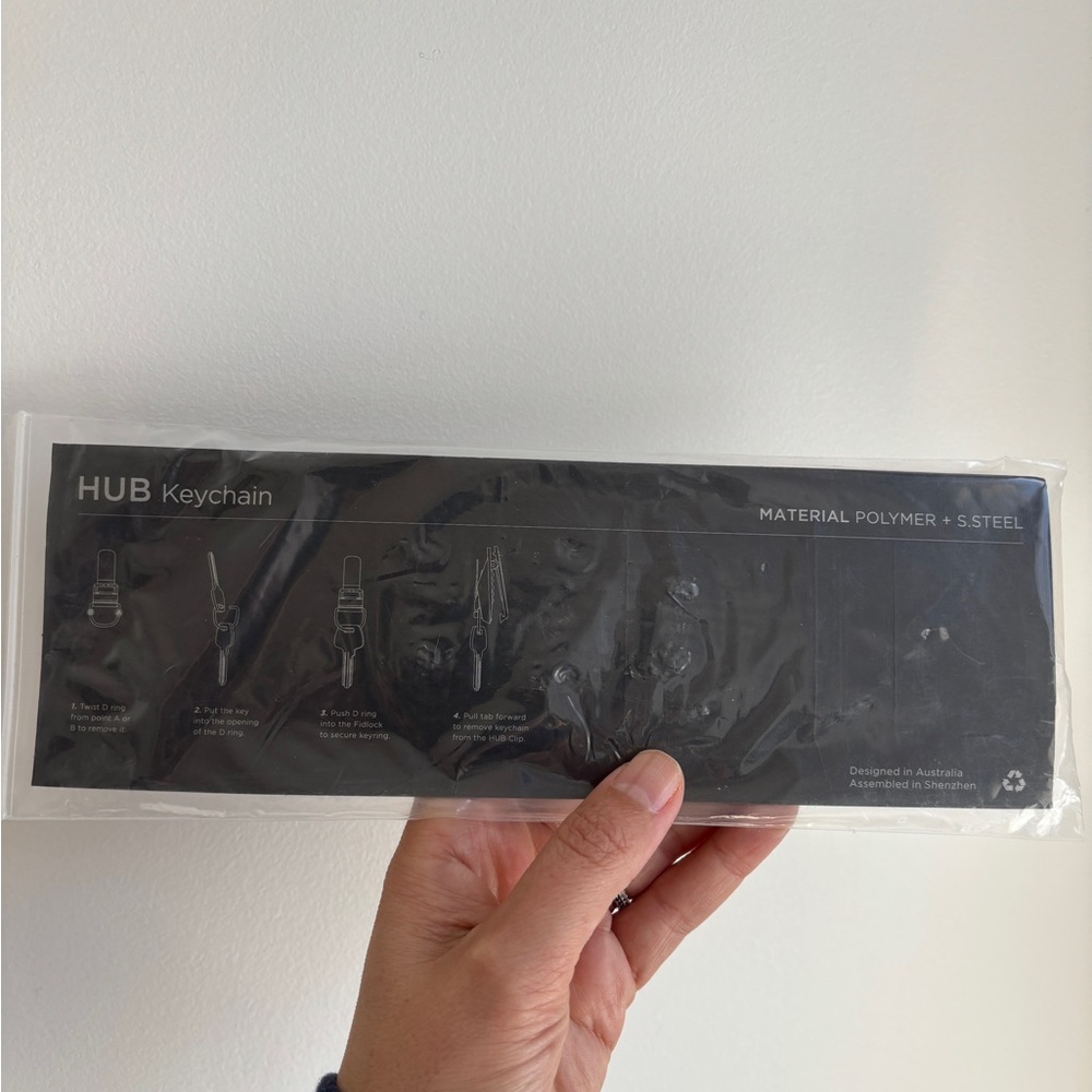 Alpaka - HUB Keychain in Black